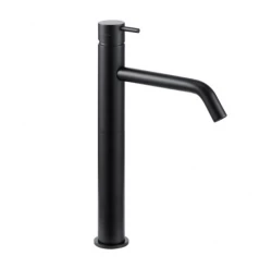 Waterevolution Flow Tall sink faucet for washbasins, matte black T115PR