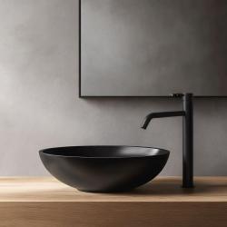 Waterevolution Flow Tall sink faucet for washbasins, matte black T115PR