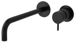 Waterevolution Flow Under-mount sink faucet, matte black, with 25 cm spout T116BPR-25