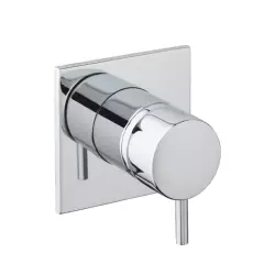 Waterevolution Flow Unterputz 3-Wege-Umsteller runde Rosette mattschwarz T1483SPR