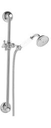 PB klassieke Glijstangset met handdouche en doucheslang RVS 1208899112