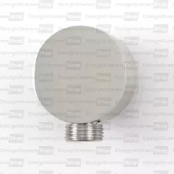 OUTLET Rubio Inox muuraansluitbocht rond volledig RVS kleur PVD Gun Metal 1208920711 Laatste Product