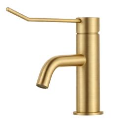 Waterevolution Flow umivalna pipa, vključno s klik vtičem, brušeni medenina T111LE