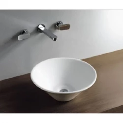 OUTLET Blusani Cera Okrogel umivalnik 42 x 42 x 15 cm, bel BS204405