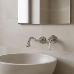 PB nostalgic built-in sink faucet Vintage spout 21cm chrome