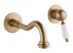 PB nostalgique mitigeur de lavabo encastrable bec Vintage 21cm Bronze