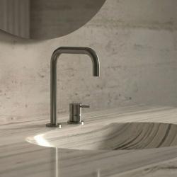 Waterevolution Flow 2-luknjaška pipa za umivalnik Gun Metal T112HGME