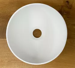 Umyvadna korita Solid S, majhna, iz masivnega kamna, okrogla, 25 x 25 x 11 cm, mat bela, 1208953272