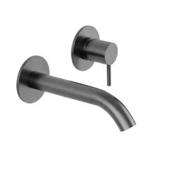 SB Round recessed basin mixer tap Gun Metal  316 PVD 132mm