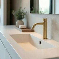 Waterevolution Flow umivalni ventil samozapiralni brušeni medenina T110TPLE