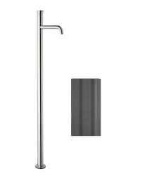 Waterevolution Flow samostoječa umivalniška armatura PVD Gun Metal T113GME