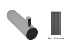 Waterevolution Flow brisačni kaveljček PVD Gun Metal A150GME