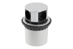 Furniture socket COMFORT, Ø100 mm, 4xSHUKO, cable 1.5 m, aluminum