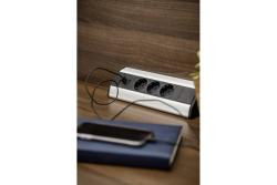 Corner power socket