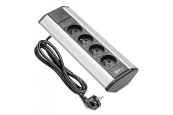 Corner power socket