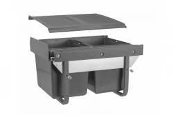 Garbi Sorter S-45-2-15 kitchen waste bin built-in with 2 x 15-litre waste bins extra low 1208957444