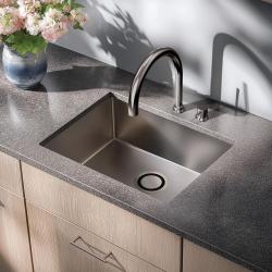Waterevolution Flow 2-luknjasta kuhinjska armatura Gunmetal PVD T151GME