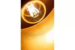 Decor Goa blue pendant lamp with decorative gold frame 3574
