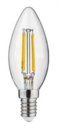Decor Lumiere oval LED lamp E14 Filament neutral white 3000K Clear glass 35mm
