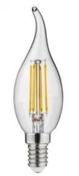 Decor Lumiere candle LED lamp E14 Filament cold white 4000K Clear glass 35mm