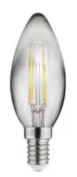 Decor Lumiere oval LED lamp E14 Filament candlelight 1800K Smoke glass 35mm