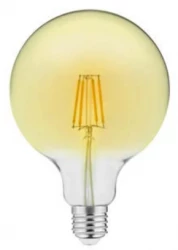 Decor Lumiere round LED lamp E27 Filament neutral white 3000K gold-colored glass 125mm