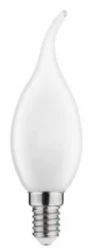 Decor Lumiere candle LED lamp E14 filament neutral white 3000K milk white 35mm