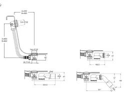 Waterevolution badoverloop met push to open Gun Metal 1208958403