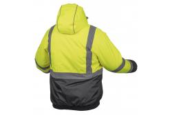 OKER warning jacket insulated bomber yellow S 1208960749