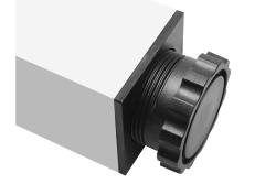 Kvadratna 46mm aluminijasta miza noga 71cm visoka + 3cm nastavljiva po višini 1208963487