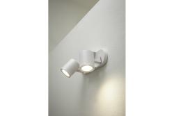 Taklampa BLINK II, GU10, max. 2*20 W, IP20, dubbel, vit
