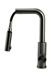 Pure.Sink Elite Steel Spark-S keukenkraan PVD Gun metal met uittrekbare uitloop PS8041-61