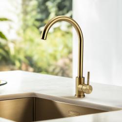 Pure.Sink Elite Steel Stream kuhinjska armatura PVD Brušeno zlato PS8044-60