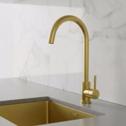 Pure.Sink Elite Steel Stream keukenkraan PVD geborsteld goud  PS8044-60