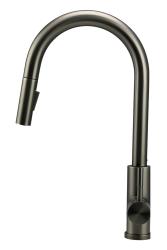 Pure.Sink Elite Steel Stream-S keukenkraan PVD Gun metal met uittrekbare uitloop PS8045-61