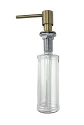 Pure.Sink Elite Steel Shine inbouw Zeepdispenser PVD geborsteld goud van boven navulbaar PS9010-60
