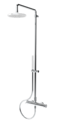 Waterevolution Flow pršni komplet z deževno prho PVD Gun Metal 250mm T141NR25GME