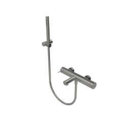 Waterevolution Flow thermostatska dvosmerna tuš mešalna pipa z ročno prho Light Gold T130TNGME