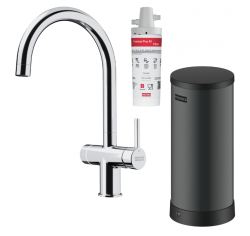 Franke Maris water hub 7L boiler 3-1 met Touch electronische kokend water kraan chroom 160.0713.580