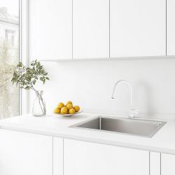 Franke Lina Küchenarmatur Polar White Weiß mit Ausziehbarer Handbrause 115.0626.081