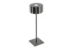 LED rechargeable table lamp AZELIA, 2.5 W, 200 lm, 5 V, 4000 K, 4000 mAh, dimmable, black