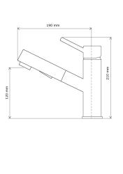 Graniteland Ceres Keukenmengkraan Chroom met Uittrekbare Uitloop en Dubbel-Functie Handdouche 1208969535
