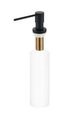 Ausmann Lirio Built-in Soap Dispenser Matte Black, refillable from the top 1208971202