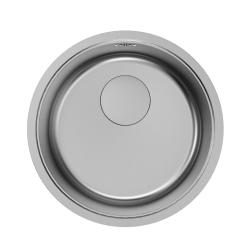 Pure.Sink Rondo RVS Ronde Spoelbak vlakinbouw, onderbouw en opbouw 38 cm PRN38-02