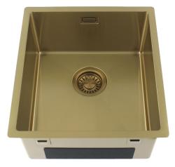 Pure.Sink Luxion Gouden spoelbak 36x40 cm onderbouw, vlakinbouw en opbouw PLX3640-60