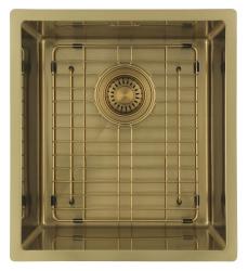 Pure.Sink Luxion Gouden spoelbak 36x40 cm onderbouw, vlakinbouw en opbouw PLX3640-60