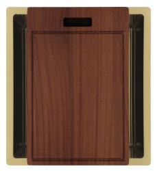 Pure.Sink Luxion Gouden spoelbak 36x40 cm onderbouw, vlakinbouw en opbouw PLX3640-60