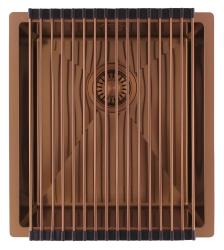 Pure.Sink Luxion Koperen spoelbak 36x40 cm onderbouw, vlakinbouw en opbouw PLX3640-62