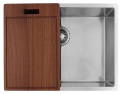 Pure.Sink Luxion RVS spoelbak 55x40 cm onderbouw, vlakinbouw en opbouw PLX5540-02