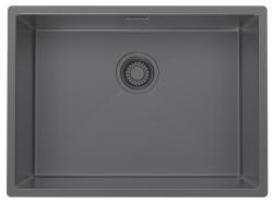 Pure.Sink Luxion Gun metal 55x40 cm sink, undermount, flush-mount, and top-mount PLX5540-61